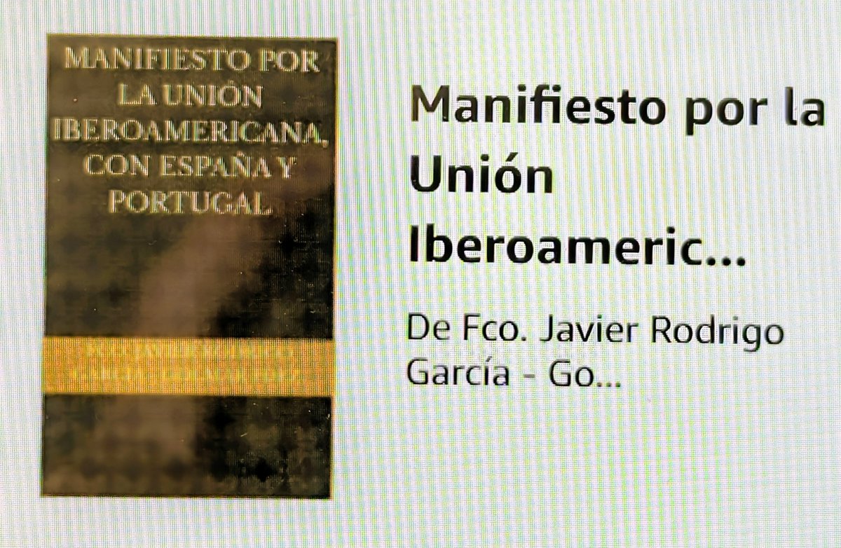 Con gran satisfacción hoy he publicado el Manifiesto por la Unión iberoamericana con España y Portugal. 
Con la esperanza de que sea germen, aun en manos de otros, porque esta es tarea de todos.
La propia contraportada del libro es el Manifiesto, y ojalá sea la mayor del Elcano..