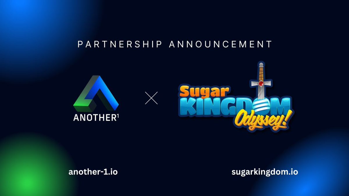 Another-1 x Sugar Kingdom Odyssey🍬🤝 We're delighted to announce our partnership with @SugarKingdomNFT. Sugar Kingdom Odyssey is a gaming platform for BRC20 tokens and altcoins. This strategic partnership will enable Another-1 to venture into new realms within the blockchain…