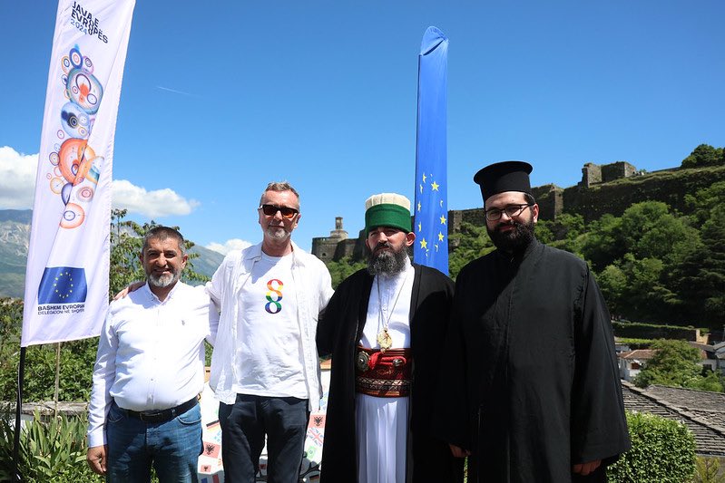 🕊️ Grateful to all the representatives of religious communities and the students who joined us today in Gjirokastër for a discussion on the importance of religious dialogue and coexistence as pillars of inclusivity in Albania. 🤝 Inspired by the interreligious harmony that…