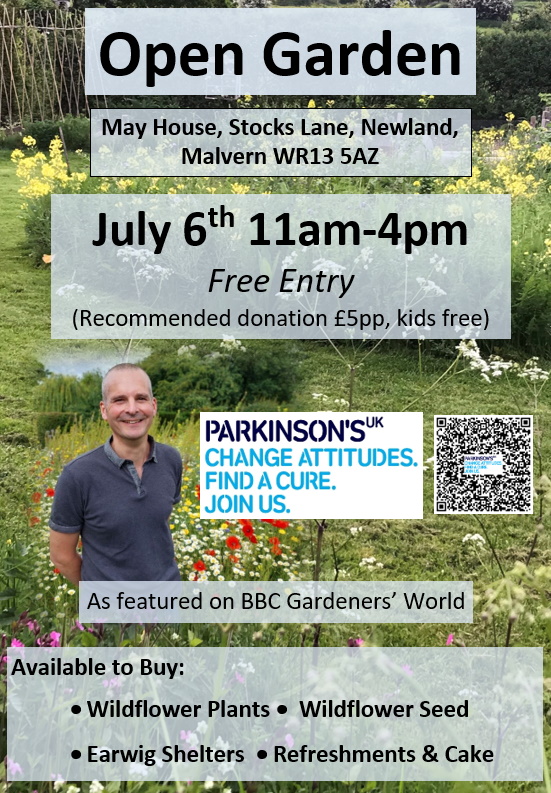 I lost my much loved Mum to Parkinson's. To raise funds to help find a cure I am having an Open Garden I will be providing guided tours, advice, wildflower plants to buy etc, If you can't make it, please consider making a donation. Thank you! bit.ly/3Tvj8YP @GWandShows