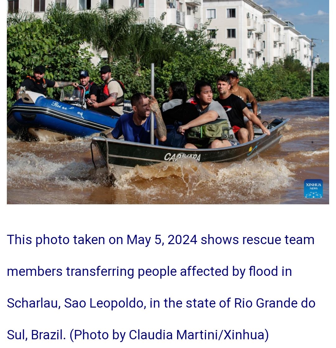 The disaster in Brazil&ongoing flooding in E.Africa highlight the need for a more integrated response to El Niño&climate change.Record rains caused floods in S.Brazilian state of Rio Grande do Sul-high casualties,infrastructure&economic loss says @WMO and the State