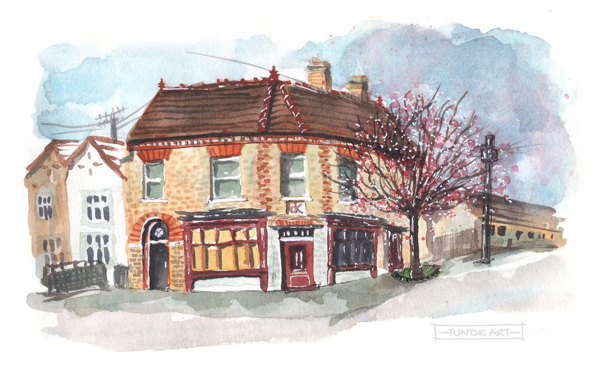 This corner house could have a lot of potential, yet it remains somewhat derelict in one of the nice areas in Cambridge. Painting it was the best thing I could do.

#house #building #cambridge #cambridgeuk #tundeart #watercolour #spring #architecture #familyhome