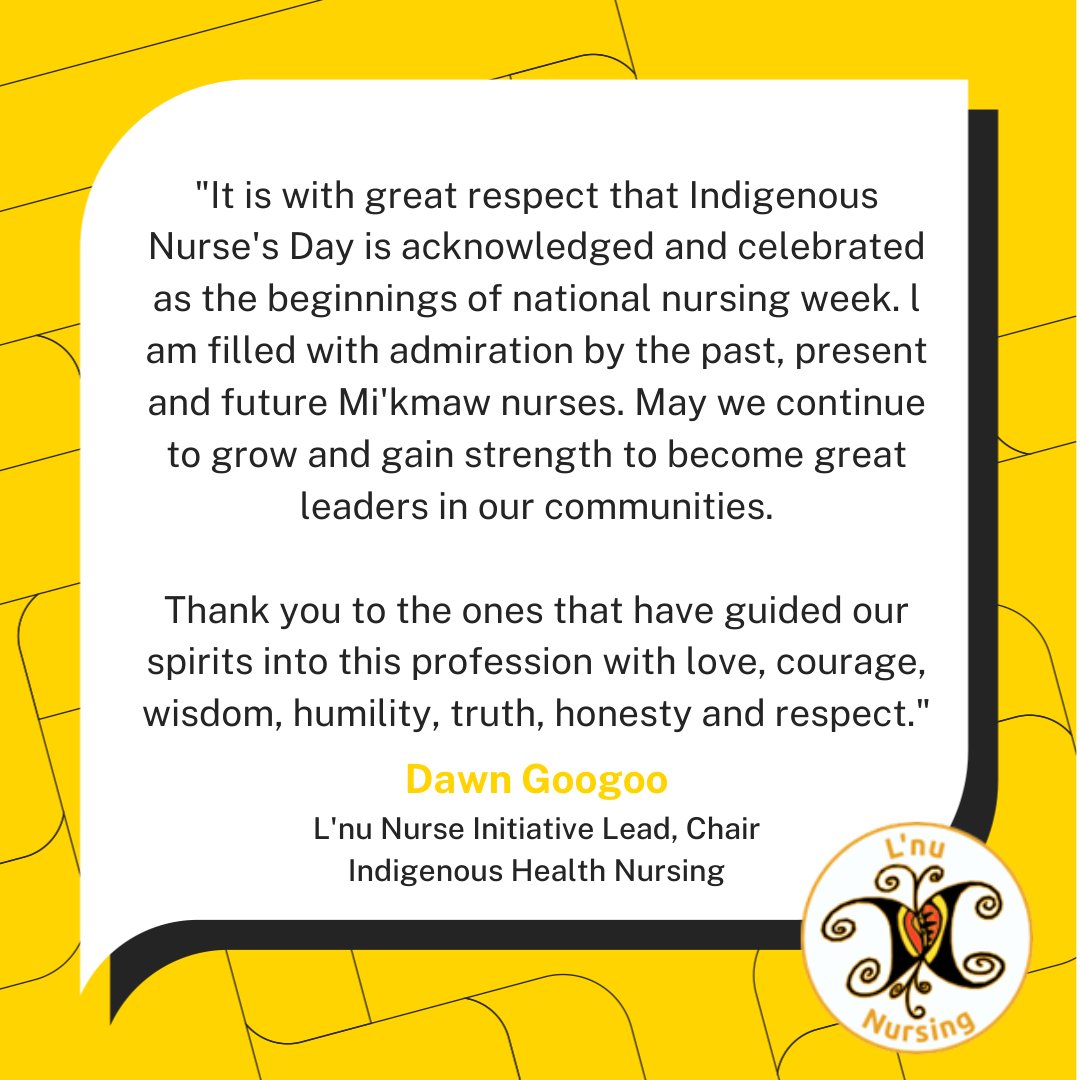A Message from Dawn Googoo, @LnuNursing Lead, Chair Indigenous Health Nursing on Indigenous Nurses Day.