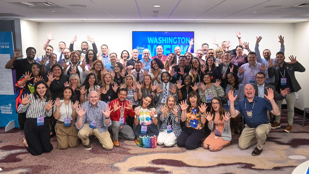 It's #TeacherAppreciationWeek and when we when we elevate one, we elevate all! 

ICYMI, the 2024 State Teachers of the Year brought their voices to the nation's Capital for @CCSSO’s #NTOY24 Washington Week! 

Learn more about their experience here: bit.ly/44xUdrj.