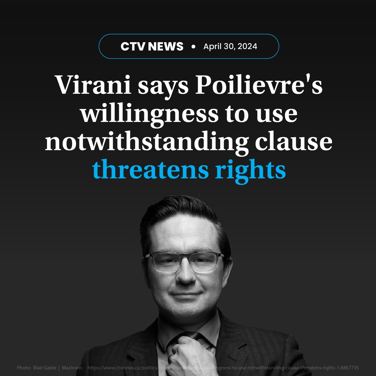 Pierre Poilievre is willing to hit the override button on your rights and freedoms. How far would he go?
