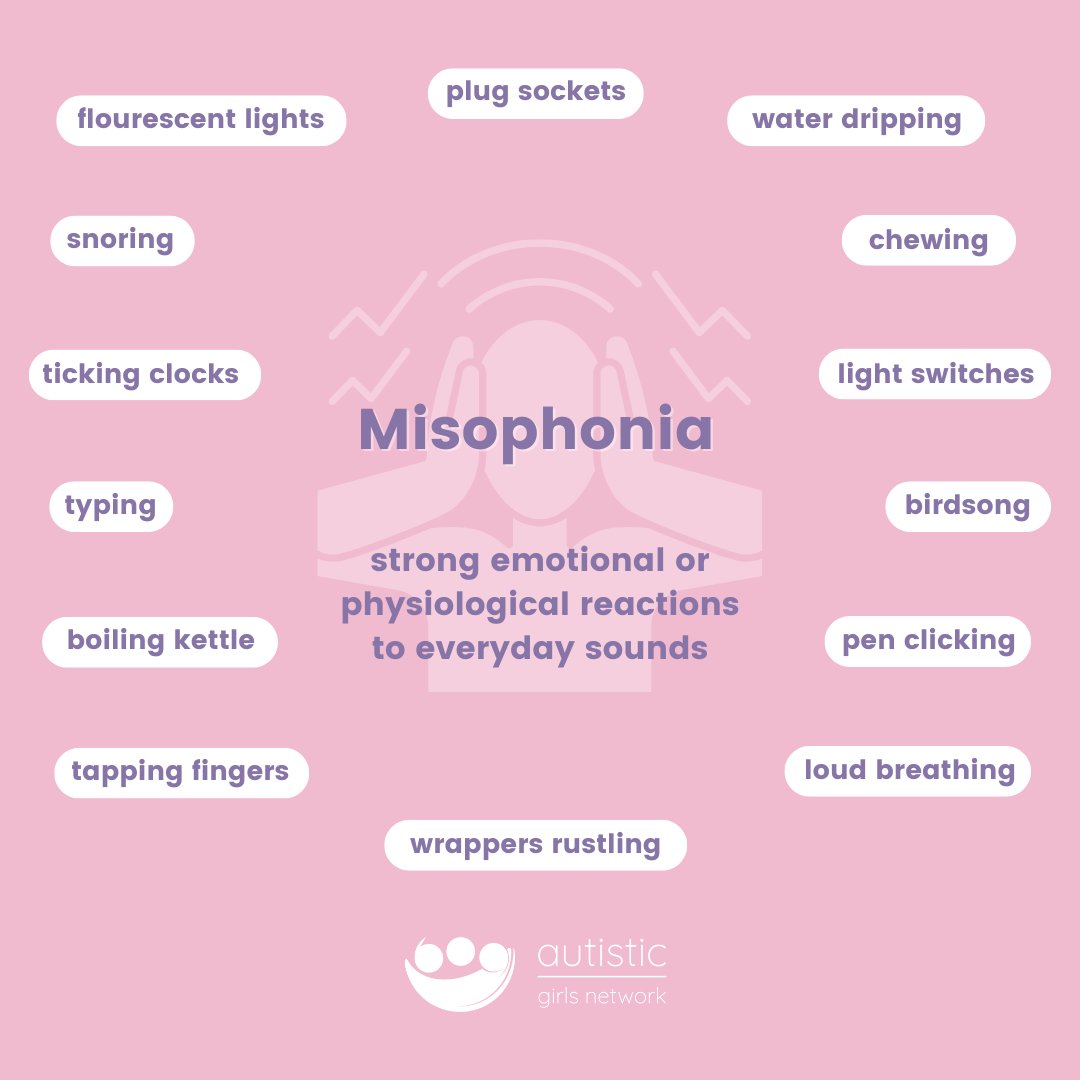 Misophonia can significantly impact individuals, requiring them to work harder than their neurotypical peers to navigate certain environments. What can help? Quiet, calm spaces, ear plugs, ear defenders, white noise, or minimising demands like group dining. #Misophonia
