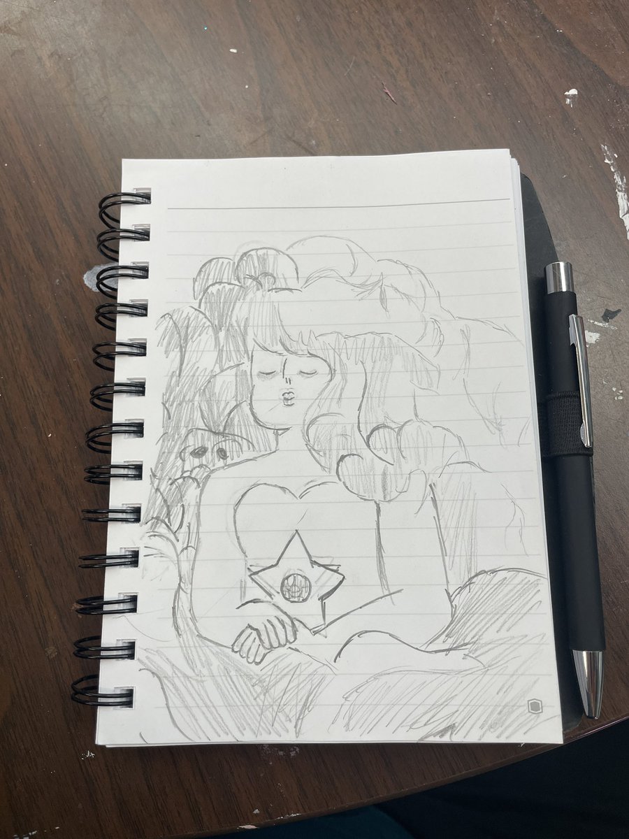 rose quartz i drew in history class