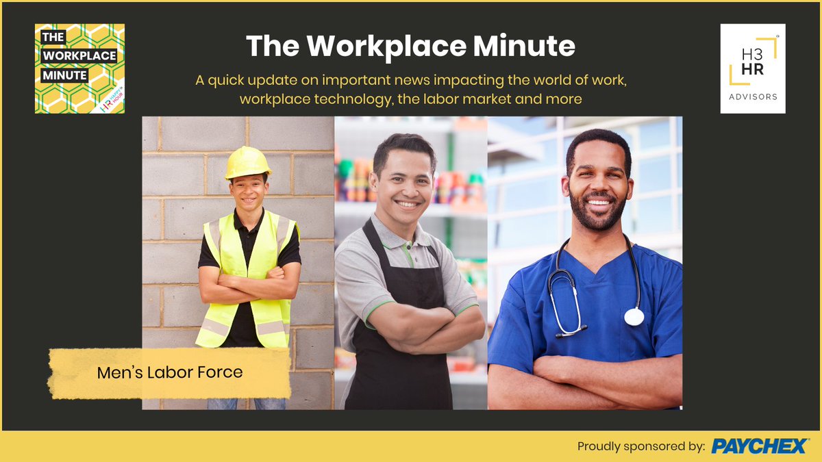 In today's Workplace Minute, sponsored by @Paychex, Steve discusses how men’s prime age Labor Force Participation has declined in recent decades, and examines some of the factors driving the trend. #labormarket #employment

hrhappyhour.net/episodes/the-t…