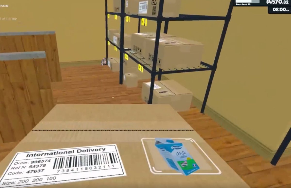 CasesStorageRat's tweet image. Livin’ my best life out here. Caseohs grocery has SO much food (no wonder.. take a look at the owner)