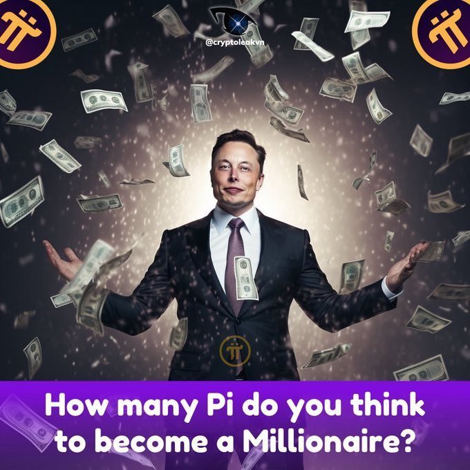 How many Pi do you think it takes to become a millionaire? A. 500 Pi B. 1000 Pi C. 10,000 Pi D. 100,000 Pi Share your thoughts in the comments. 💬 Claim your #Solana airdrop👇 t.me/share/url?url=… #PiNetwork $PIG $MEW $WIF $SLERF $SOL #picoin #Tapswap #jatingupta #btc…