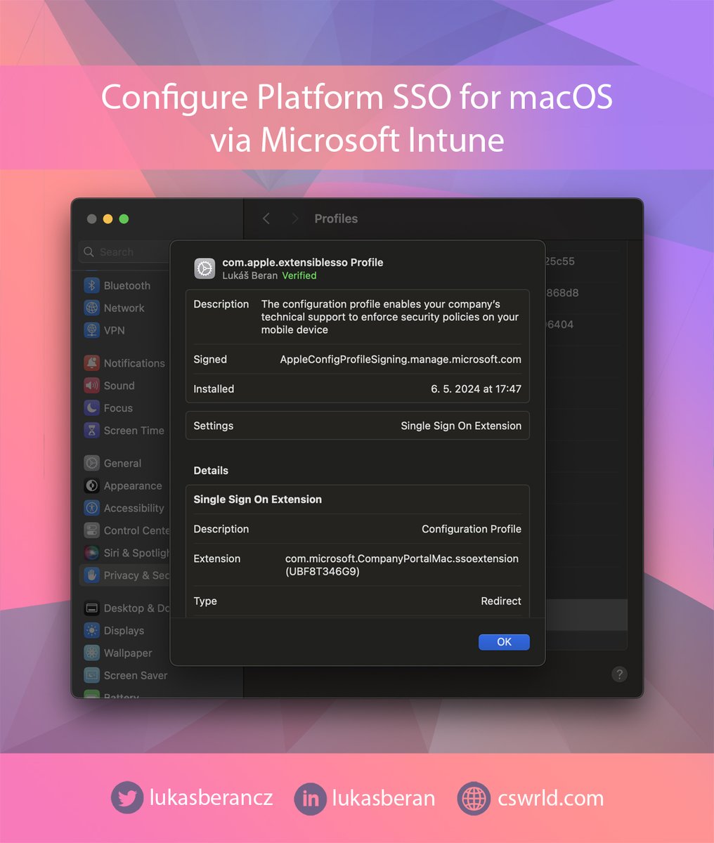 Platform SSO for macOS is finally here!

Microsoft Intune now supports Platform SSO for macOS. Platform SSO expands the SSO app extension by allowing you to configure different authentication methods, simplify the sign-in process for users, and reduce the number of passwords they…