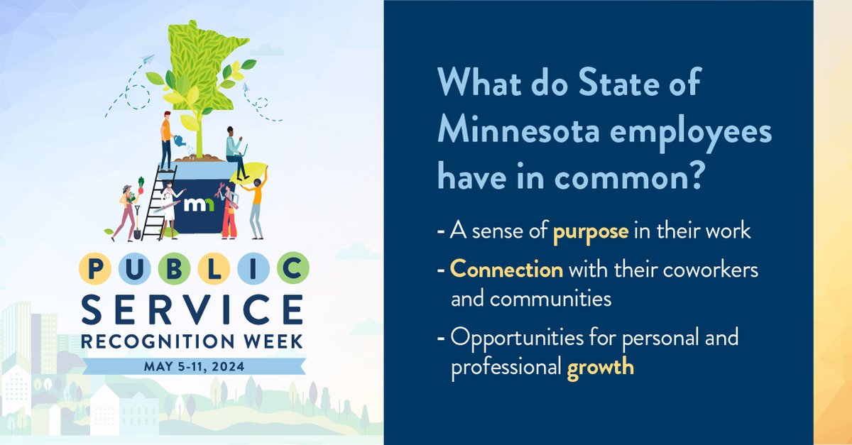 It’s Public Service Week in Minnesota, and we want to thank our @MnDeptEd employees for your work and service to the students, educators and people of Minnesota. Thank you to all the Minnesota government employees for the work that you do. #ThankYouFromMDE