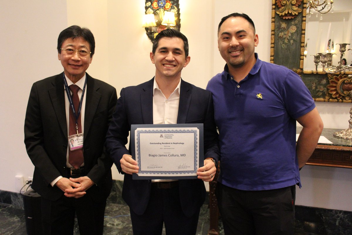 This is one of our favorite events of the year, DOM Awards ceremony. Dr. Biago Collura was awards the Outstanding Resident award for Nephrology!