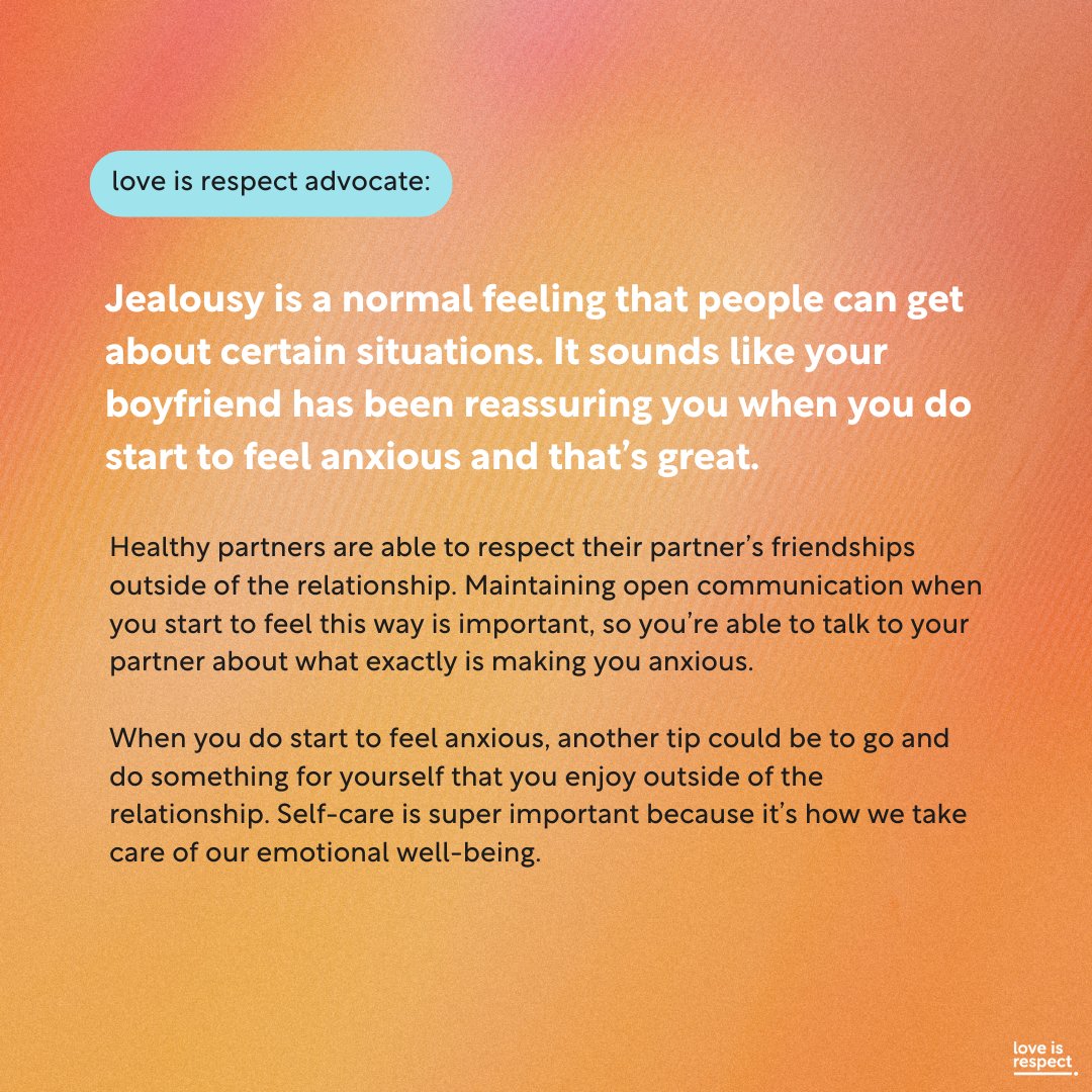 love is respect advocates talk to young people every day about dating, healthy relationships, unhealthy or abusive behaviors. We gathered some questions from YOU and here is what you asked! 👉 These answers shared are here to help you inform your choices in your own situation!