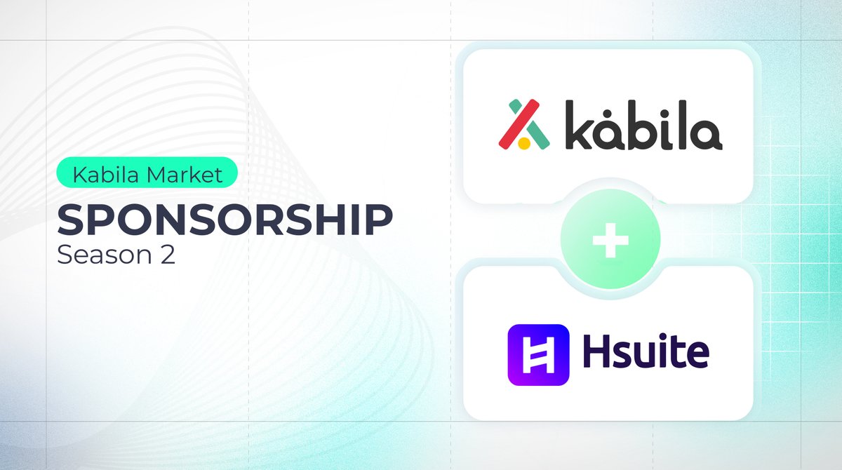We are thrilled to reveal @HbarSuite as the official sponsor for Season 2 of Kabila Market! 🏆 The top 15 on the leaderboard will be rewarded with a Bonus Prize, to be revealed at the end of the month. A big shoutout to the $HSUITE team for the revolutionary technology they are…