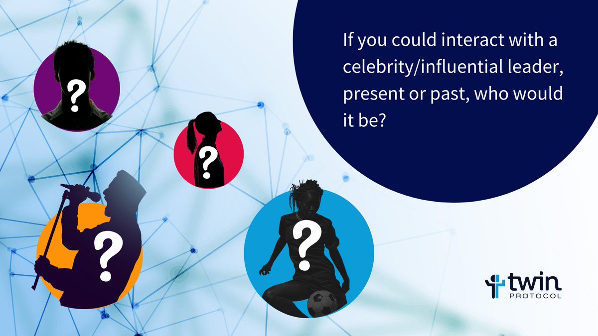 Happy Monday #TwinFam! Twin Protocol's platform is a revolutionary way to interact with and learn from experts. If you could explore the mind of a present or past celebrity/influential leader through their #AItwin, who would it be?