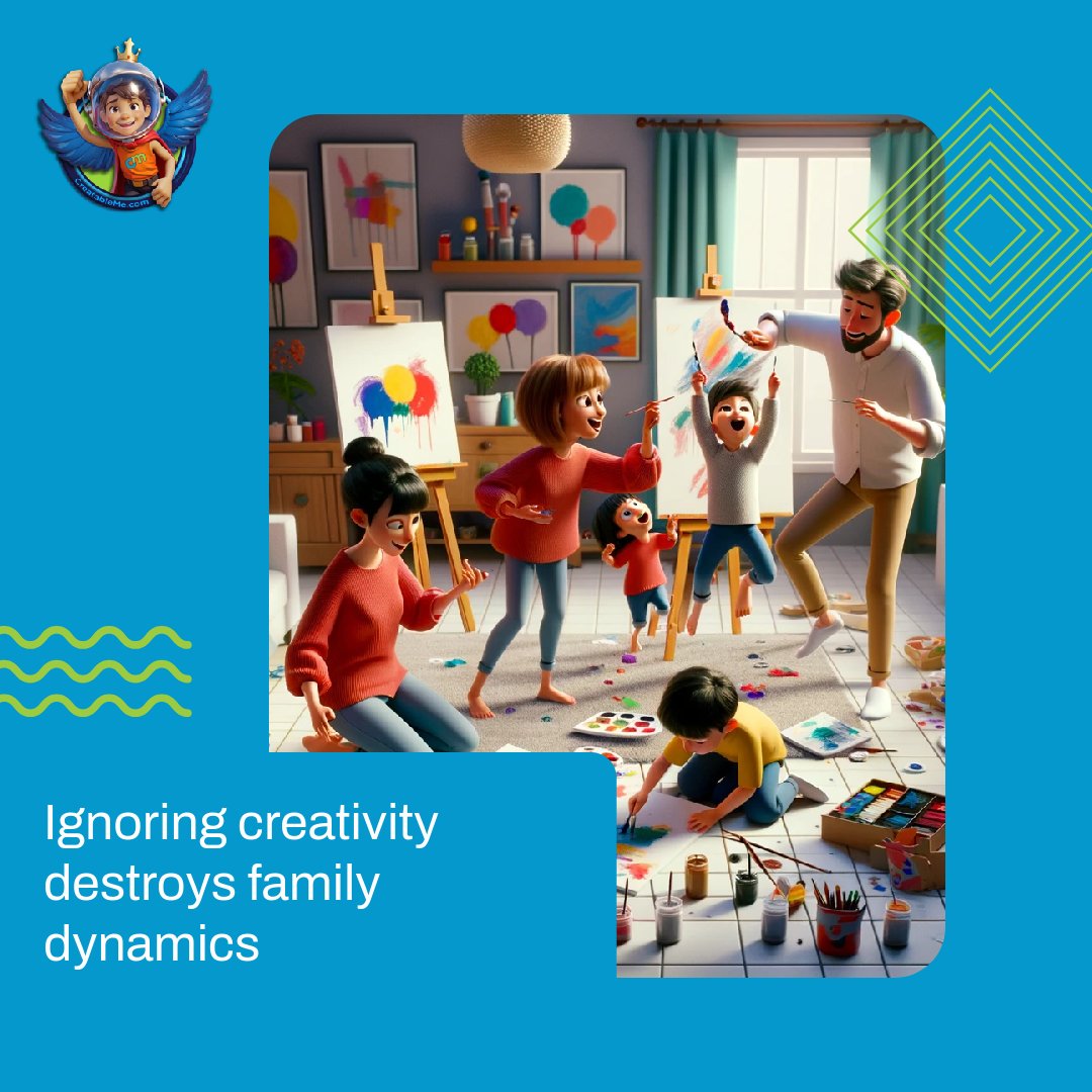 Let's flip the script! 🔄 Embrace creativity to supercharge family bonds. 😍 Share your favorite family creativity moment or visit us at CreatableMe.com! 🎨✨ #FamilyCreativity #ConsciousLiving #CreatableMe #CreatableMe #Parenting #Creativity #Mindfulness