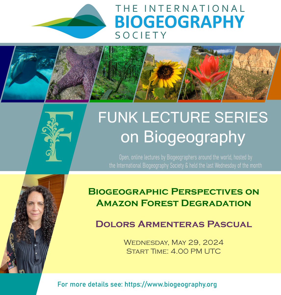Join in the upcoming funk lecture by Dolors Armenteras Pascual! Get more information by going to the website of TIBS: biogeography.org/news/news/may-…