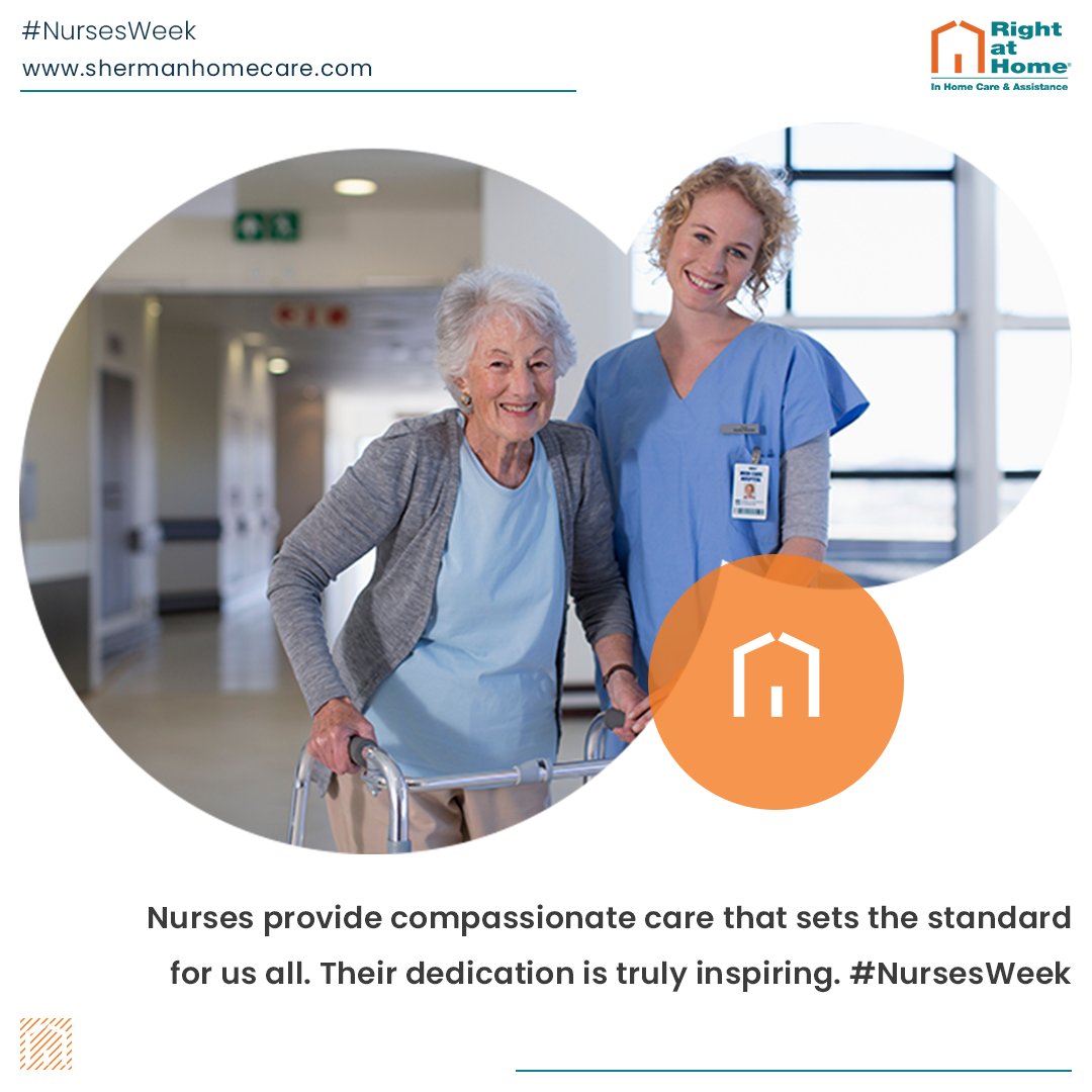 Celebrating #NursesWeek by honoring the nurses who inspire our standards of care every day. Join us in appreciating their dedication: shermanhomecare.com or (214) 383-0555. #HealthcareHeroes