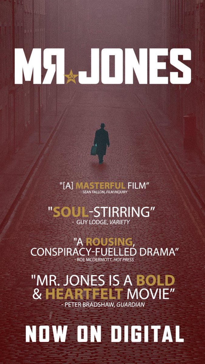 What a terrific film! @AndreaChalupa screenwriter and co-producer of @MrJones_Film