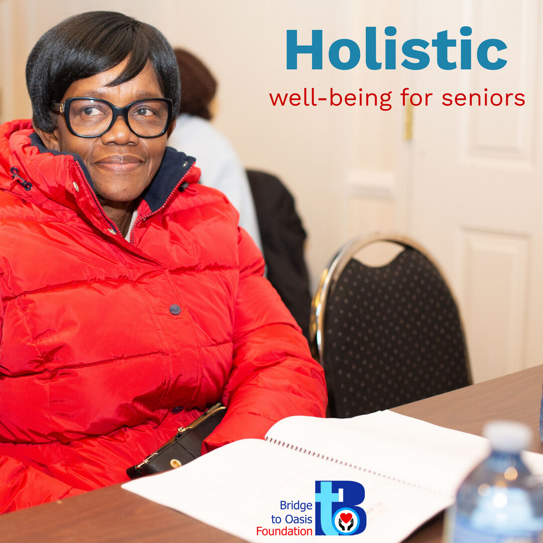 Taking a holistic approach to senior well-being - addressing physical, mental, and social aspects of their lives for a healthier and happier community. #MindBodySoul Hashtags: #WellnessJourney #SeniorWellness #HolisticHealth