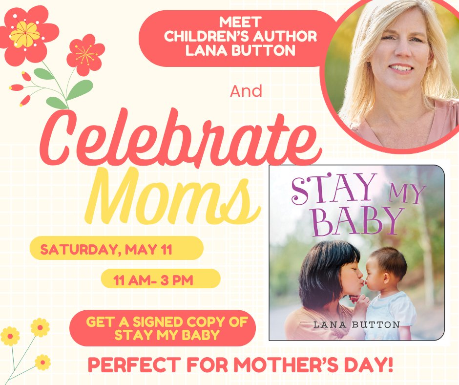 Looking for a special way to celebrate Moms this weekend? I will be signing copies of STAY MY BAY (Orca Books) about unconditional forever-and-a-day love, at @chaptersindigo Burlington Centre on Saturday from 11-3 pm. 777 Guelph Line, Burlington