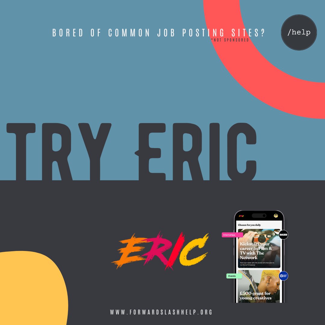 💼Career Advice Tuesday 💼

We know how un-fun looking for jobs can get... ESPECIALLY when those jobs are un-fun jobs too!

So, there is actually an app called <a href="/theericapp/">ERIC</a> where you can find careers in a bunch of different creative fields - like gaming!!

Find a career you love🩵