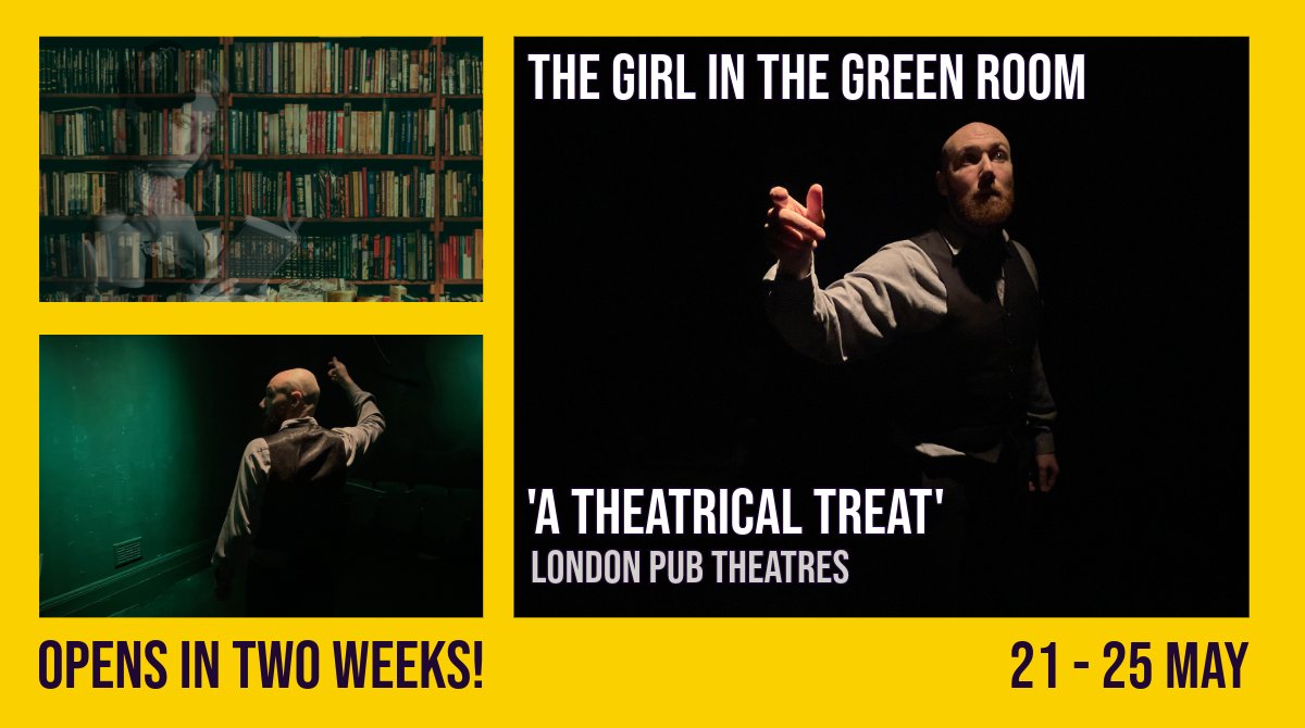 ‘The Girl in the Green Room’ by @ActLukeAdamson opens in just two weeks at the Jack! ‘Adamson’s script is a masterpiece. Lindoe puts in an outstanding dramatic performance’ ★★★★★ The Recs Nominated for Four Off West End Awards @PengeTheatre Info: bit.ly/4c156Fw