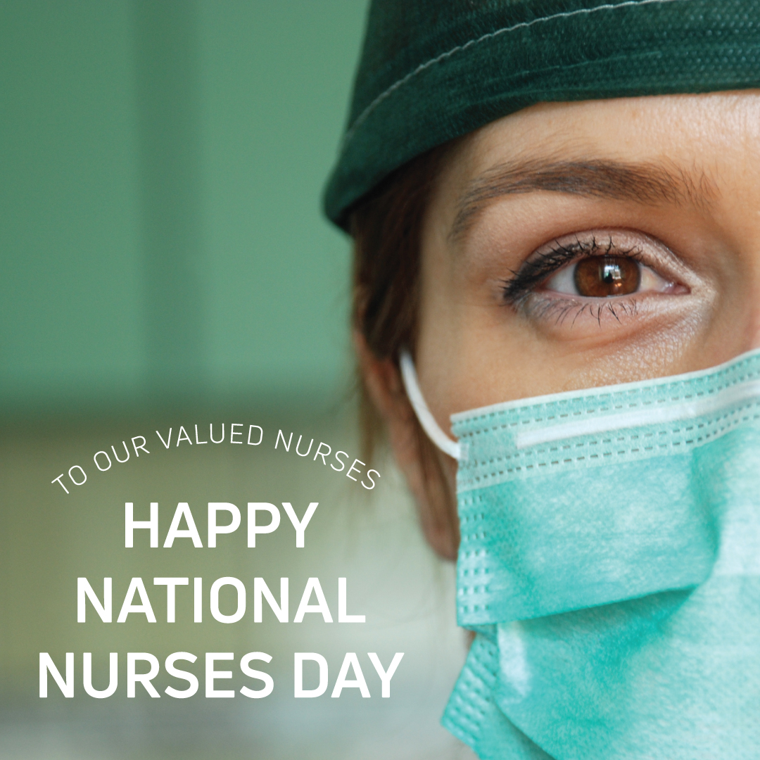 Behind every mask, there's a hero. Happy Nurses Day to all the incredible caregivers out there! 💉💙 #NursesDay #HealthcareHeroes