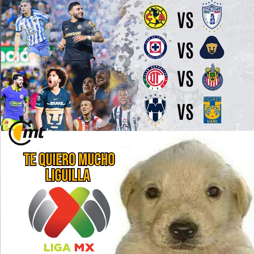 ¡Te queremos mucho Liguilla del futbol mexicano! 🤩🇲🇽 Nadie puede negar que se viene una de las mejores eliminatorias en la historia de nuestro balompié. Todos los partidos ilusionan ¡Fiesta para los amantes del futbol! 🥳 #Liguilla #LigaMX