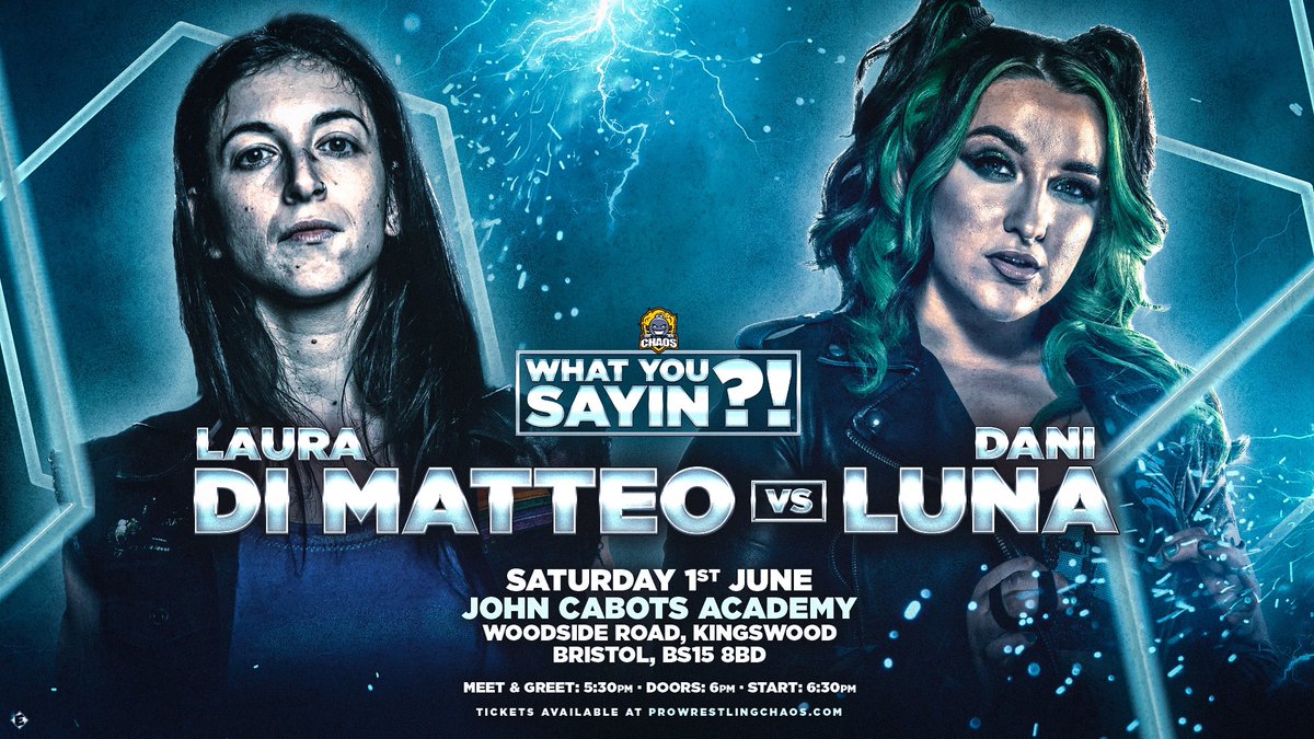 💣 MATCH ANNOUNCEMENT 💣 At ‘WHAT YOU SAYIN’ on JUNE 1ST we find out who will challenge Kanji at Maiden voyage as it will be: LAURA DI MATTEO VS DANI LUNA 50% OF T1CKETS NOW GONE 🎟️ ringsideworld.co.uk/pro-wrestling-…
