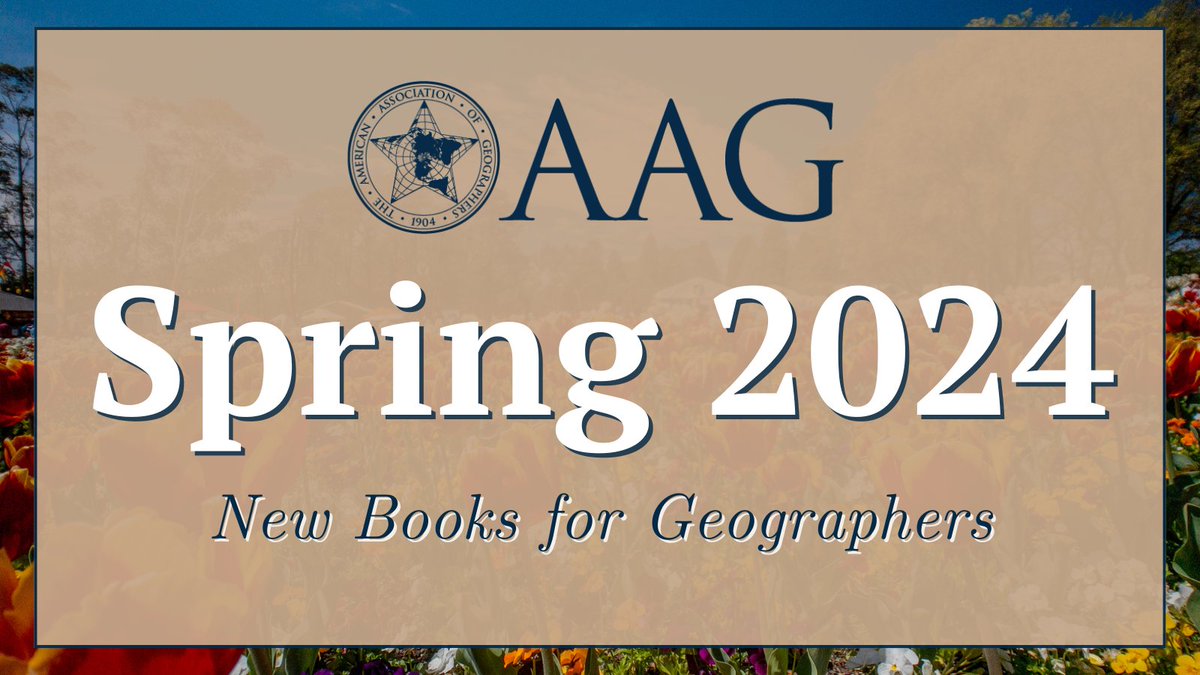 Looking for a book? You might find your new favorite in the New Books for Geographers: Spring 2024 edition, featuring a diverse list of authors, newly published geography books, and books of interest to geographers. bit.ly/4dpzw4P