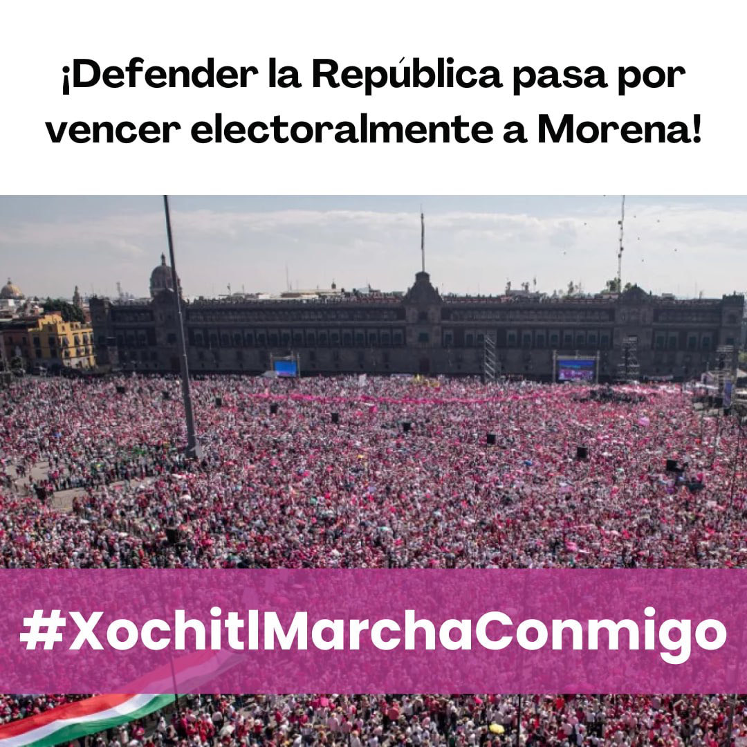 #YoSiVoyALaMarcha

#MareaRosaMayo19

#XochitlMarchaConmigo 

#NoNosDetendrán

#DefendamosLaRepublica
