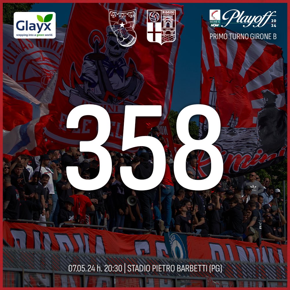 3️⃣5️⃣8️⃣ 𝒄𝒖𝒐𝒓𝒊 𝒃𝒊𝒂𝒏𝒄𝒐𝒓𝒐𝒔𝒔𝒊 𝒑𝒓𝒆𝒔𝒆𝒏𝒕𝒊 𝒅𝒐𝒎𝒂𝒏𝒊 𝒑𝒆𝒓 #GubbioRimini ❤️‍🔥

Sempre al nostro fianco 🫂

#ForzaRiminiSempre ⚪️🔴