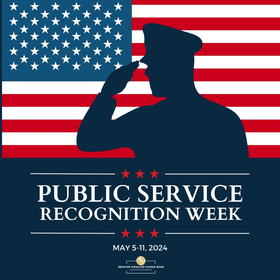 Saluting our public servants this week! Thank you for your dedication and service to our communities and country. Your work does not go unnoticed. #PublicServiceRecognitionWeek