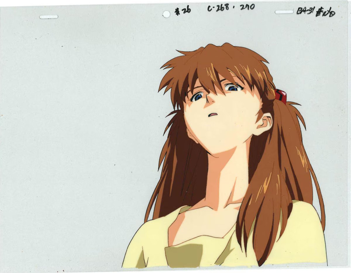 Someone was auctioning off the original 'pathetic' Asuka animation cel today. I thought about bidding for it but I knew there'd be no point, it went for an astronomical price in the end.