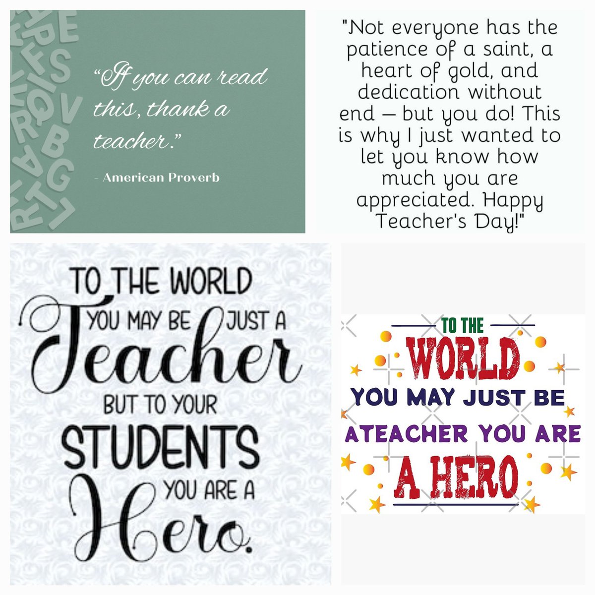 Please thank a teacher, past and / or present! Thank you y Gracias! #TeacherAppreciationWeek @ilprincipals @ChiPubSchools @TheFundChicago @Teach_Golden @teacher2teacher @CPSNetwork7 @IrmaRuizSchool @SecCardona @PedroCPSCEO @CPSCEdoBogdana @WeAreTeachers @CTULocal1 @ctpf_tweets