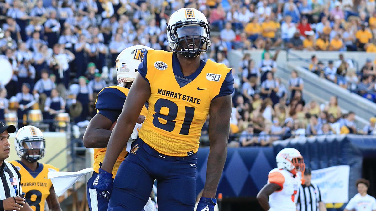 AGTG after a great conversation with @RSmittyRock I am blessed to receive an offer from Murray State University @racersfootball @TJCFOOTBALL @CoachJacobsonTJ @BradyDavis10 @coach9cg @NCAA_FCS