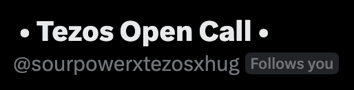 ✨✨✨ Remember, if you submitted to @thehugxyz Open Call for my Tezos curation you have to follow me to be considered. Just a smol little token of your appreciation. 😊 Its not to late to tell your friends who entered to follow me if they aren't. 👉 RT for visibility 👈