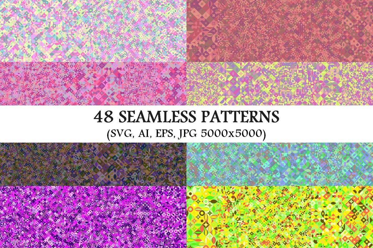 48 Seamless Geometrical Patterns youtu.be/UaKVbZu1vjM  #PremiumVectorBackground #CheapVectorPattern #DiscountBackground #PatternBundles #GeometricPatterns #PatternCollections #PremiumVectorPattern #BackgroundGraphics #seamlesspattern #zydd #backdrop