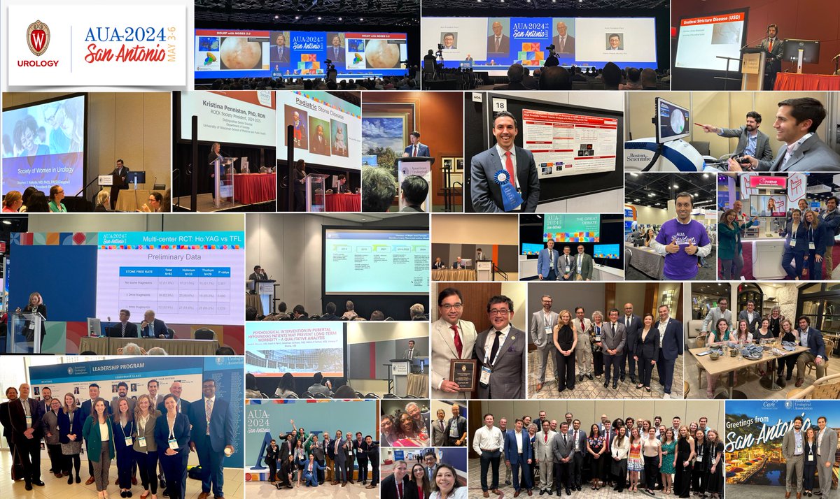 My heart is full as we wind down #AUA24 and I must thank ALL those involved with making this another great annual meeting. I look forward to the coming year as @AmerUrological President, as we strive to make urology a better place for all @wiscurology