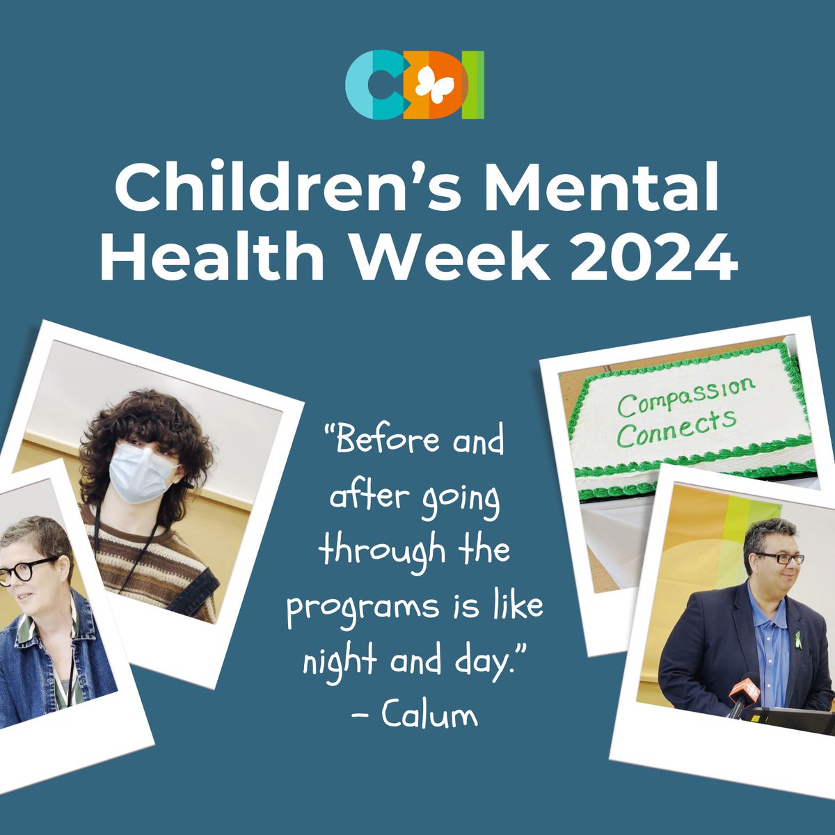 In celebration of #CMHW2024, CDI hosted a kickoff event this morning where we were joined by former CDI program participants who shared their inspiring journeys and highlighted the importance of specialized mental health programs for youth.

Learn more: childdevelop.ca/child-youth-me…