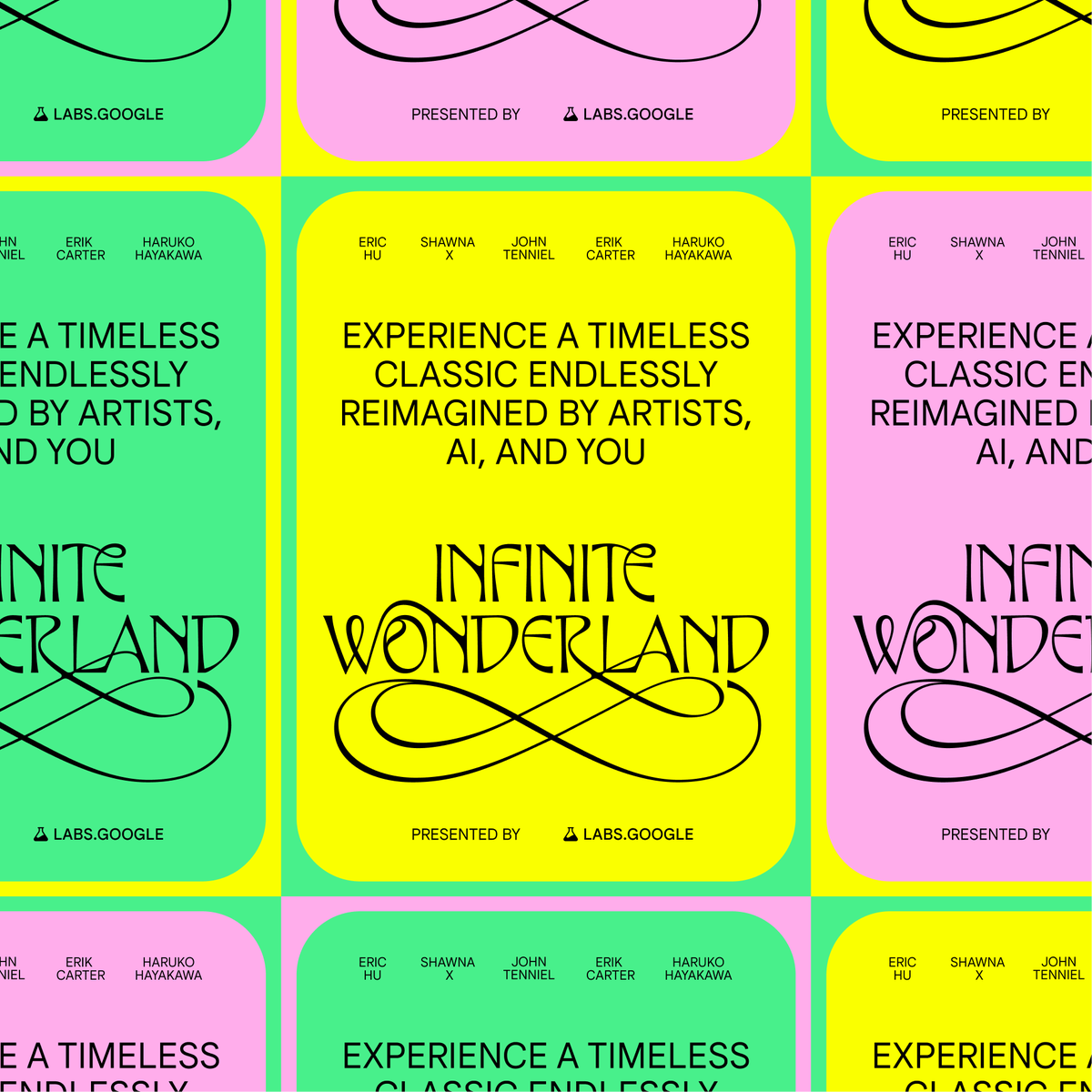 GoogleLabs's tweet image. Hey SF! Curious what we’ve been up to in the labs.google universe?! Come join our debut of Infinite Wonderland: a first of its kind experience exploring what happens when artists fine-tune AI to generate art in their own unique styles. 

Join the waitlist:…
