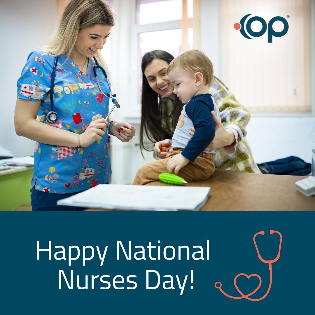 Today, we are celebrating National Nurses Day! Thank you to all of the fantastic pediatric nurses in the #OPCommunity who go the extra mile every day to support the health and well-being of little ones. #NursesDay #CelebrateNurses #PediatricNurses #Pediatrics #PediatricCommunity