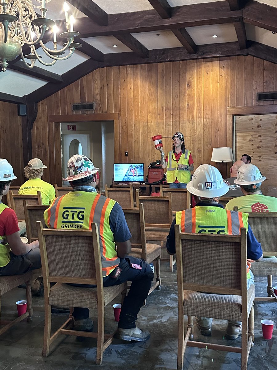 This year for @constructionsafetyweek, we've invited experts to come speak about a range of safety topics! Today's lunch and learn – Silica Safety Training by presented by @Hilti.

#GrinderTaber #construction #memphistn #choose901 #safetytraining #safetyfirst #constructionsafety