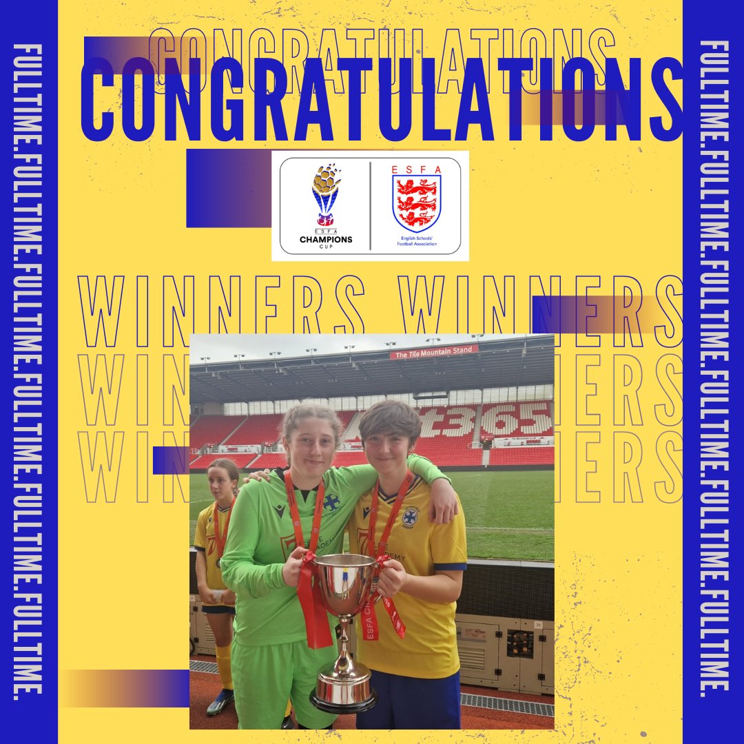 Congratulations to Joanne and Bella from our Club they are ESFA U15 Girls Champions Cup Winners 23/24. Well done to all other Sefton girls and Coaching staff @seftongirls . Soak in the Glory