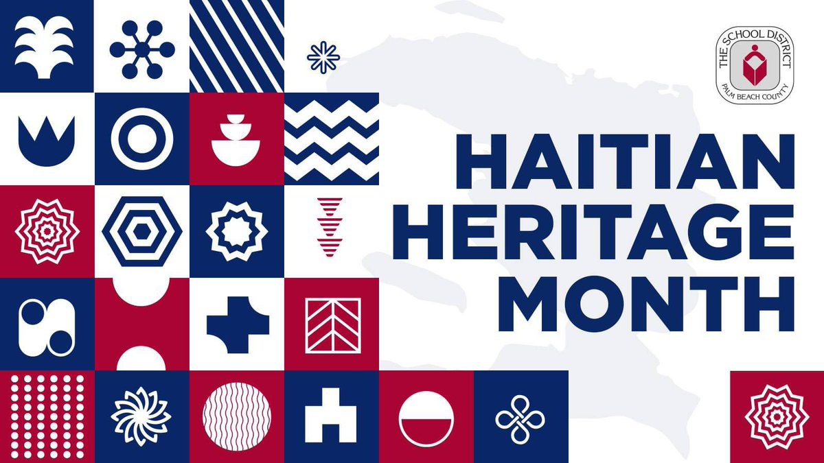 🇭🇹 Palm Beach County School District Celebrates Haitian Heritage Month During May! The annual observance of Haitian Heritage Month recognizes the valuable contributions made by Haitians to the history of the world. It is a celebration of Haitian history and culture and an…