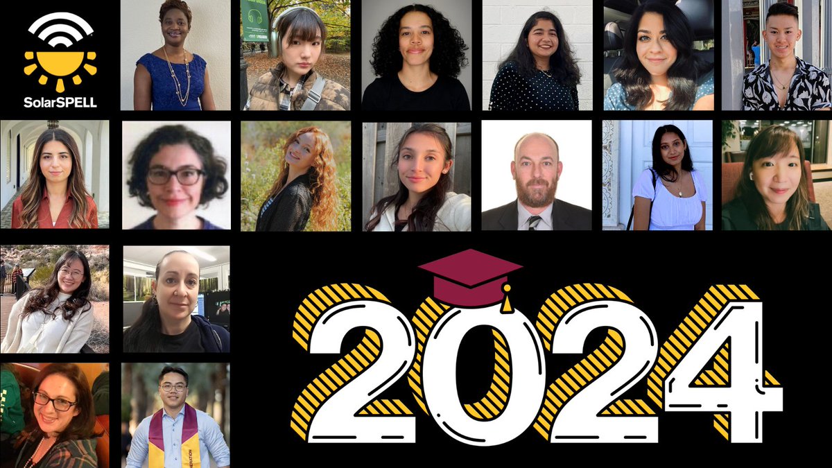 ASU SolarSPELL Initiative (@solarspell) on Twitter photo 🎉 Congrats to our fabulous graduates! Thank you for devoting your time & talents to empowering other learners around the world during your studies. We're so grateful for all you contributed & confident you'll continue making an impact in your future endeavors.
<a href="/ASU/">Arizona State University</a> #ASUGrad 🎉 Congrats to our fabulous graduates! Thank you for devoting your time & talents to empowering other learners around the world during your studies. We're so grateful for all you contributed & confident you'll continue making an impact in your future endeavors.
<a href="/ASU/">Arizona State University</a> #ASUGrad