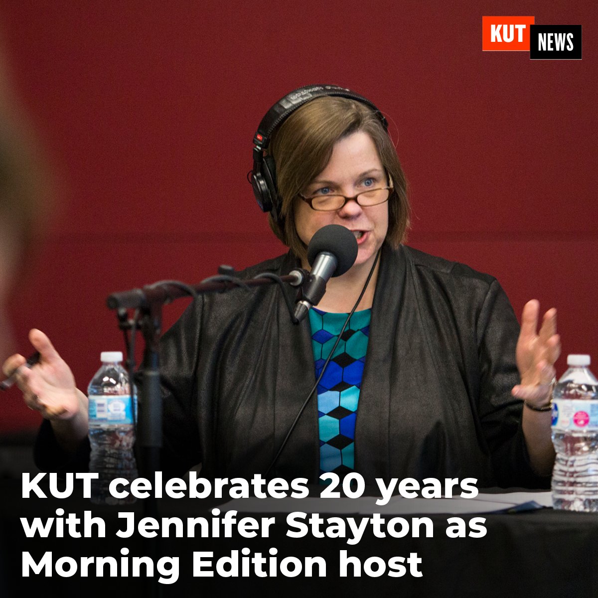 Congratulations to Jennifer Stayton, who marks 20 years of hosting Morning Edition today! It’s one of the toughest jobs — with the toughest shift — in the business. She has helped build the KUT newsroom and elevate the journalism we do, becoming one of Austin’s best-known voices.