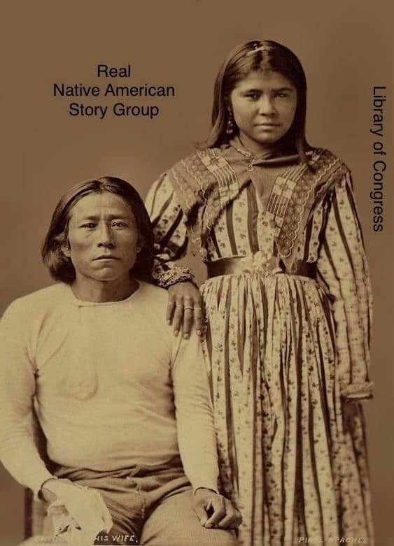 CHIQUITO & WIFE, PINAL: Apache, c. 1876.

Courtesy ~ LibraryofCongress